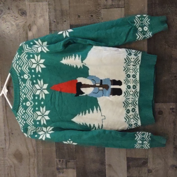 Tipsy Elves ugly Christmas sweater gnome with axe 🪓 - Picture 2 of 4